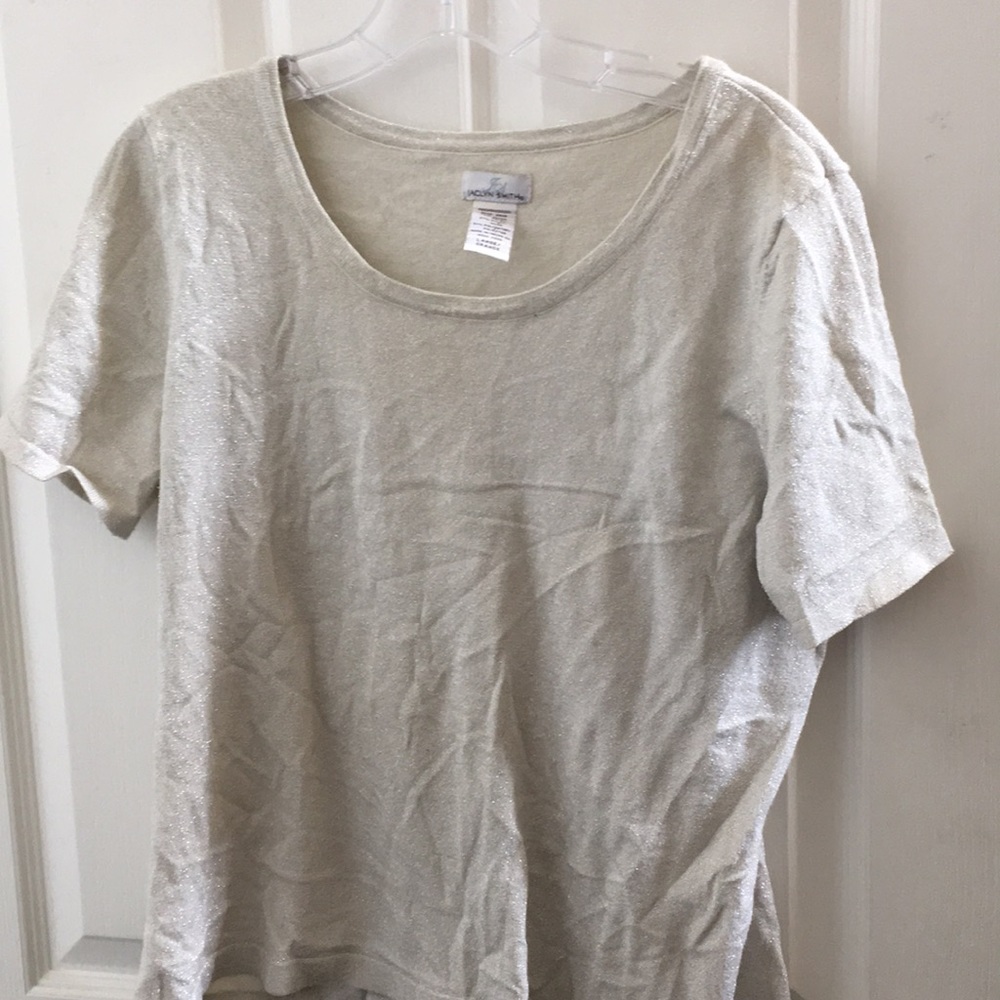 FINAL MARKDOWN Jaclyn smith shimmer tee large